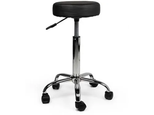 Tabouret Kruk Zwart Standaard Gasveer Zonder Rugleuning