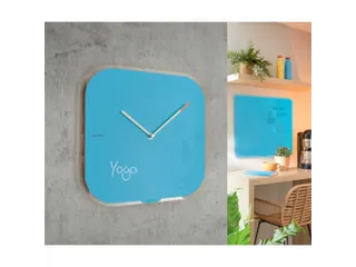 Wandklok Leitz Cosy blauw glas - 5