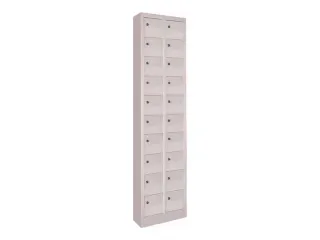 lockerkast,HxBxD 1950x460x200mm,2x10vakken,RAL7035,front RAL7035 - 3