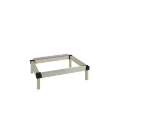 voeten,v. Kunststof locker,HxBxD 132-168x770x460mm,kunststof,crème - 1