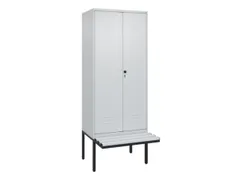 locker voor scheiding van kleding,HxBxD 2120x800x815mm,2vak