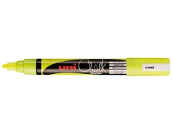 Krijtstift Uni-ball chalk rond 1.8-2.5mm fluor geel