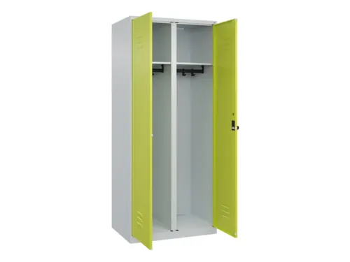 locker voor scheiding van kleding,HxBxD 1850x800x500mm,2vak