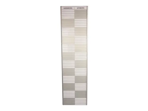 Menoor In-Uit bord 60 namen Aluminium Aanwezig/Afwezig Wit