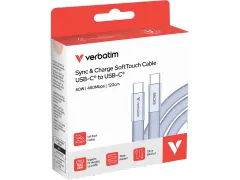 30275 VERBATIM Softtouch Kabel USB-C USB-C 1,20m 60 W lila 480Mbit/s