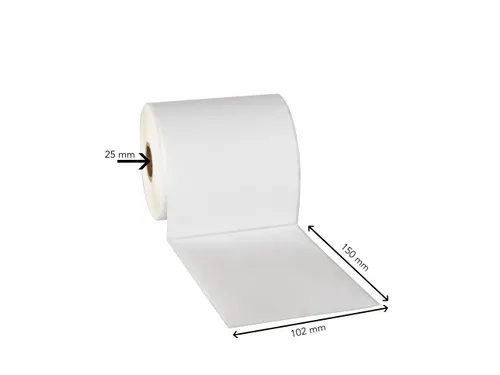 Zebra Compatible Etiket 102x150mm Wit 25mm Kern 20 stuks