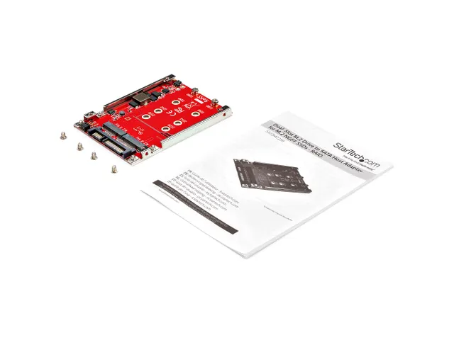 Dubbelsleufs M.2 schijf naar SATA adapter voor 2.5 inch drive bay Raid