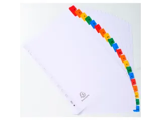 Bedrukte Tabbladen A-z A4 20-Delig 11-Gaats Versterkte Kleurtabs - 4