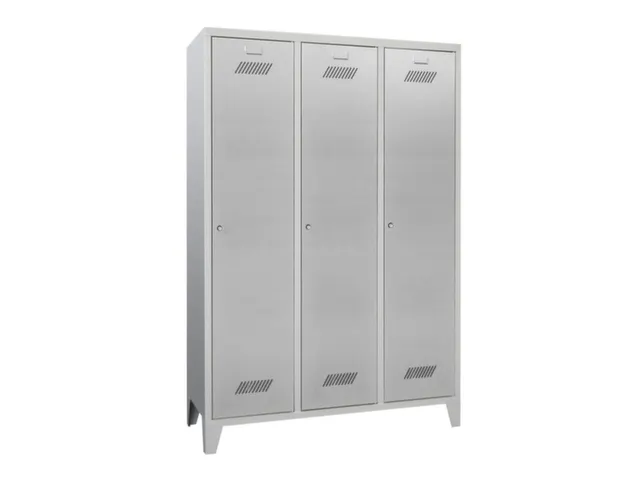 locker,RAL 7035,HxBxD 1850x1200x500mm,3vak,vak B 400mm,cil.-slot