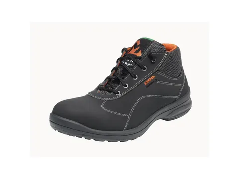 Emma Anouk hoge S3 dames veiligheidsschoenen, SRC, zwart, maat 36, per