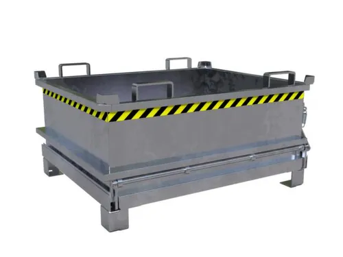 mini-bodemklepcontainer,HxLxB 625x1000x1200mm,0,37m³,inrijbeugel,staa