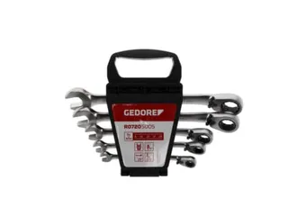GEDORE R07205005 Combinatie ratel steeksleutelset SW8-19mm 5stuks - 1