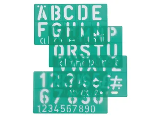 Lettersjabloon Linex hoofletters/letters/cijfers 50mm - 1