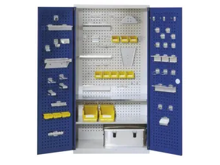 Gereedschapskast 1950x1000x500mm Geperforeerd Ral7035 Ral5010 - 1