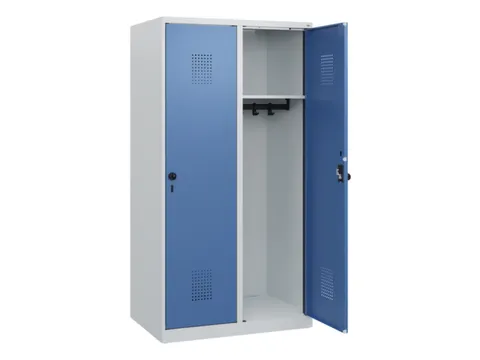 schoollocker,HxBxD 1530x800x500mm,2vak,vak B 400mm,draaigrendel