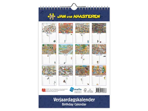 Verjaardagskalender Jan van Haasteren A4