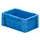 Euronorm Stapelkrat 120x300x200mm 4.1l Wanden/Bodem Gesloten Blauw