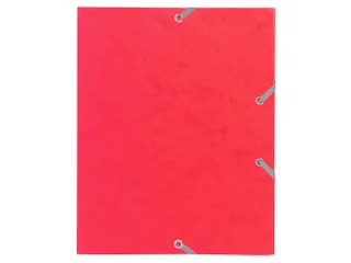 Elastomap 3 kleppen glanskarton 400gm² schoolformaat 17x22cm Assorti - 4