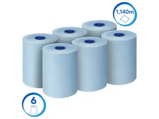 Handdoekrol Scott Essential Slimroll 1-laags 190m blauw 6696 - 3