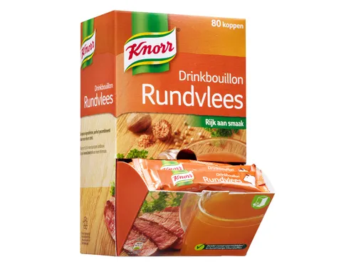 Drinkbouillon Knorr rundvlees 175ml 80 stuks