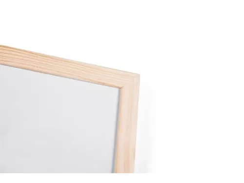 Q-connect Whiteboard houten frame 90x120cm Melamine niet-magnetisch