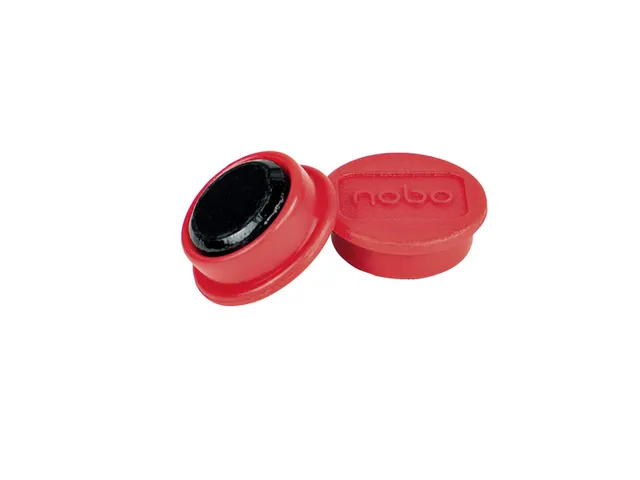 Magneet Nobo 13mm rood 10 stuks