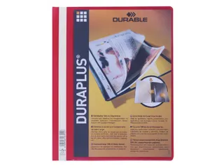Snelhechtmap Durable Duraplus A4+ rood - 4