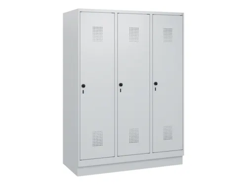 schoollocker,HxBxD 1630x1200x500mm,3vak,vak B 400mm,draaigrendel