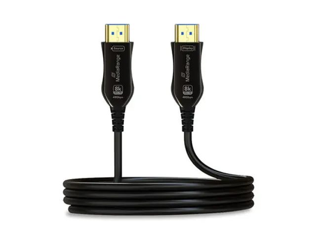 Active Optical HDMI Ultra High Speed Ethernet kabel 48 Gbps 10 meter
