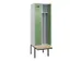 locker met bank,voor scheiding van kleding,HxBxD 2120x600x815mm,2vak