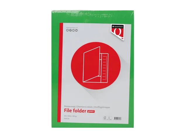 Dossiermap Quantore Folio 300 Gram Groen