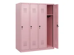 schoollocker,HxBxD 1530x1200x500mm,4vak,vak B 300mm,draaigrendel