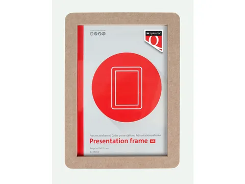 Presentatieframe Quantore A4 Vilt Zand gerecycled PET