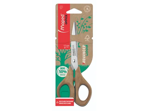 Schaar Maped Office Advanced Wood 17cm bruin