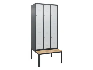 Dubbeldekse dekenkist,HxBxD 2120x900x815mm,3x2vak.,vak B 300mm - 1
