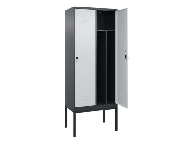 locker voor scheiding van kleding,HxBxD 2120x800x500mm,2vak