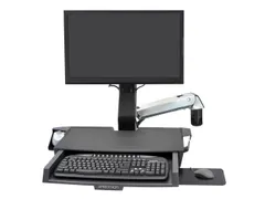 Ergotron Zit Sta Werkplek Muur Styleview Grijs