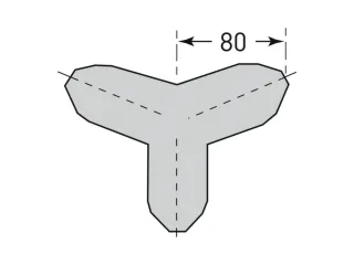 hoekbescherming,buitenhoek,v. binnen/buiten,been L 40mm,PU-schuim - 4