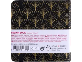 TAC schetsboek Art Deco 12x12cm - 4