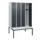locker met bank,HxBxD 1950x1200x815mm,4vak,vak B 300mm,cilinderslot