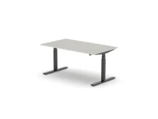 Elektrisch ihv bureau,HxBxD 650-1310x1600x900mm,blad lichtgrijs - 1