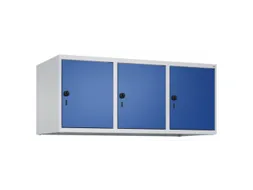 opzetkast,v. locker,3vak.,vak B 400mm,HxBxD 500x1200x500mm,vleugeldeur
