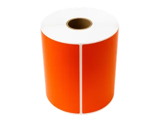 Gekleurde verzendlabels op rol 102x152mm Oranje 2800 etiketten - 2
