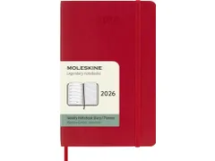 Agenda 2026 Moleskine Weekly Planner 7dag/1pagina Pocket Scarlet Rood
