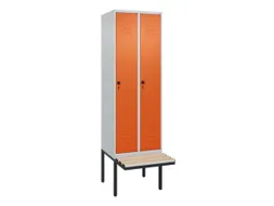 locker voor scheiding van kleding,HxBxD 2120x600x815mm,2vak