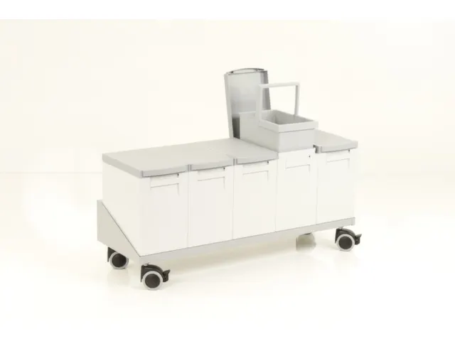 Onderwagen Voor 5 Afvalbakken 15 Liter