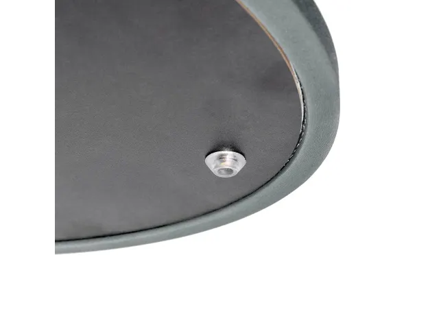 Balie Counter Easy Oval 40x60x100cm Zwart tafelblad