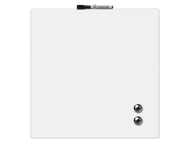 Nobo magnetische droog uitwisbare Mini Whiteboard tegel 36x36cm Wit