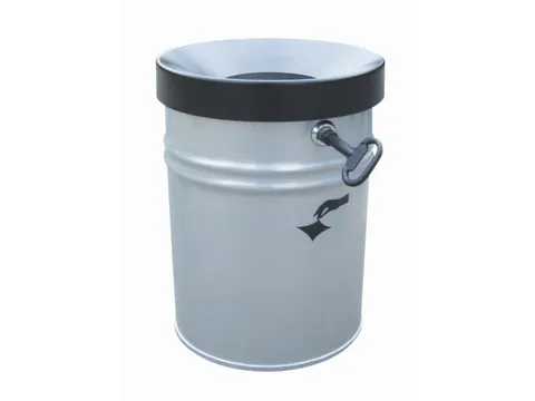 afvalbak,vlamdovend,24l,HxØ 370x295mm,wandmontage,kop zwart