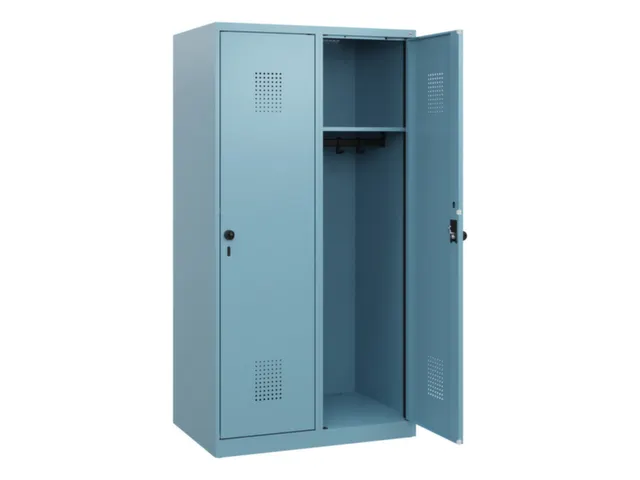 schoollocker,HxBxD 1530x800x500mm,2vak,vak B 400mm,draaigrendel